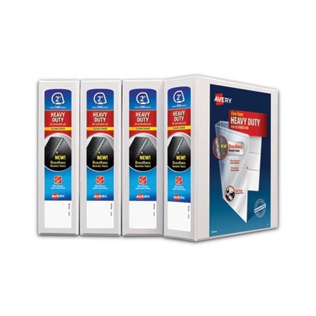 Avery BINDER, 2in, 4PK, WH 79790